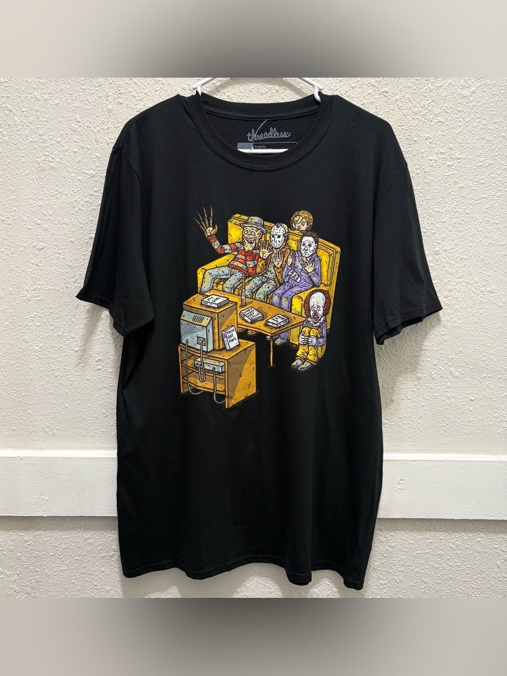 Threadless Horror Marathon T-Shirt Size Large